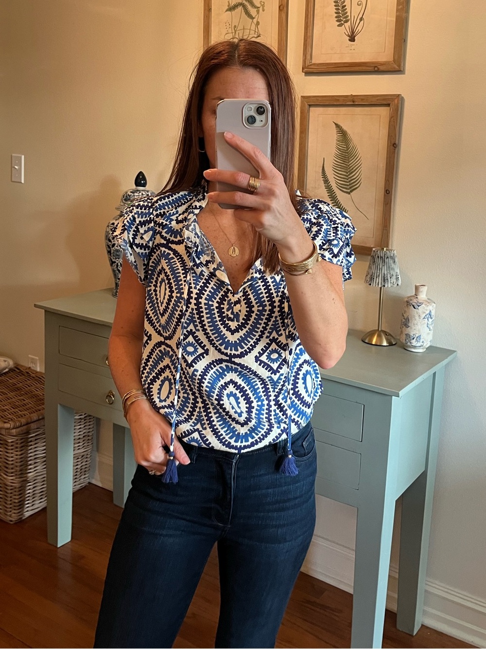 Rose + Olive top